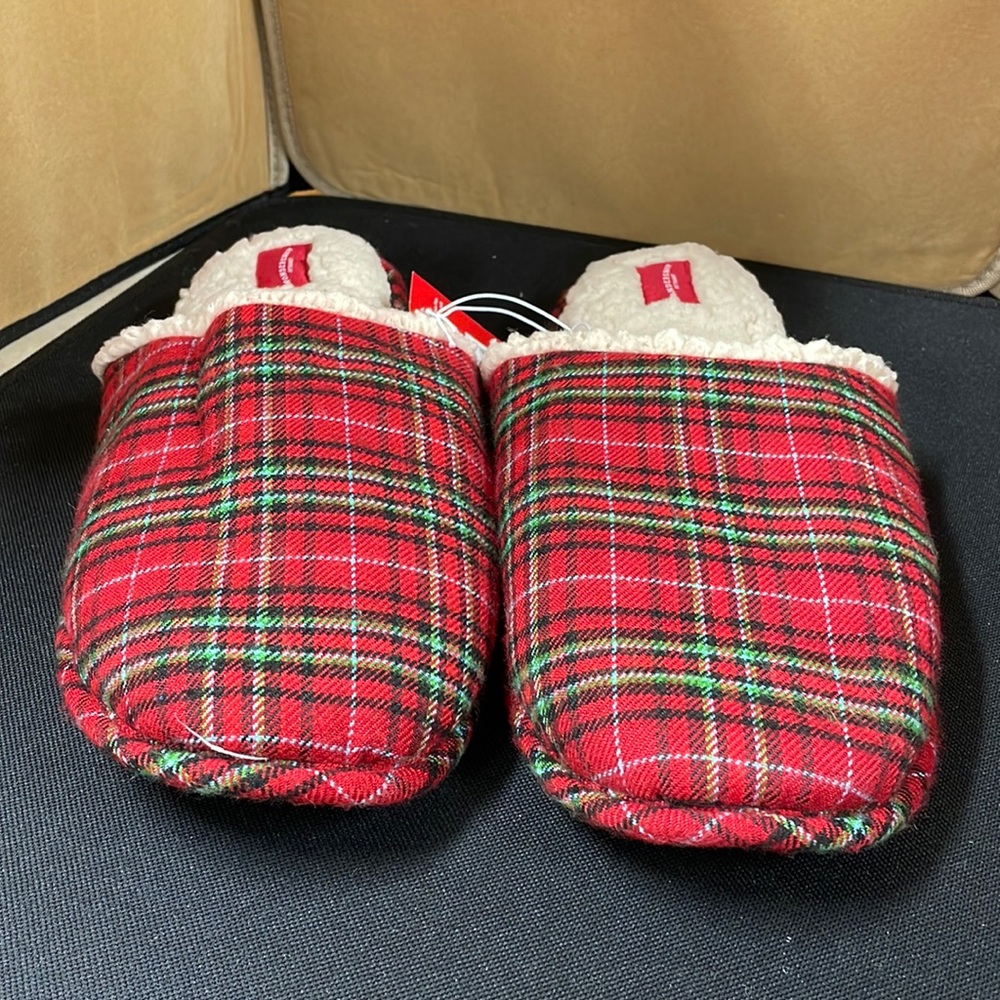 Slide plaid slippers unisex